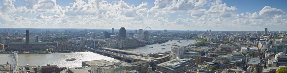 Panoramic view of London property